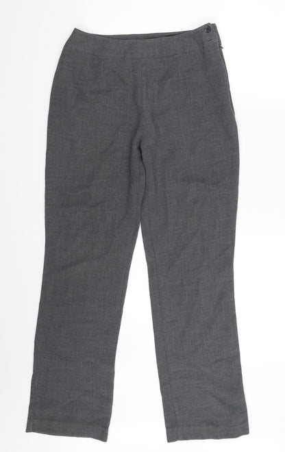 Womens UK Size 12 M&S Regular Fit  Grey Trousers