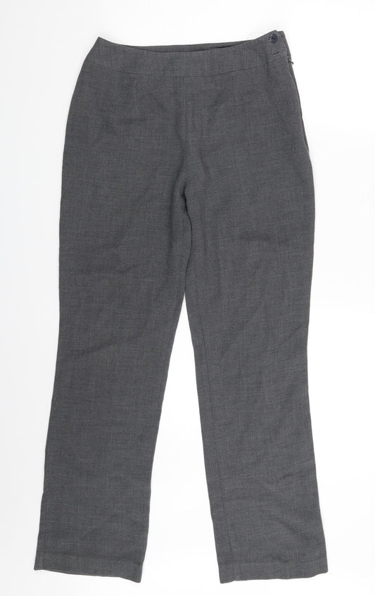 M&S Womens Grey   Trousers  Size 12 L27.5 in