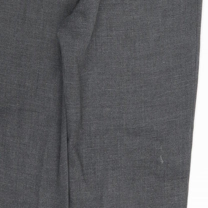 Womens UK Size 12 M&S Regular Fit  Grey Trousers