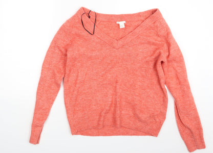 Womens UK Size  H&M Orange Pullover Jumper