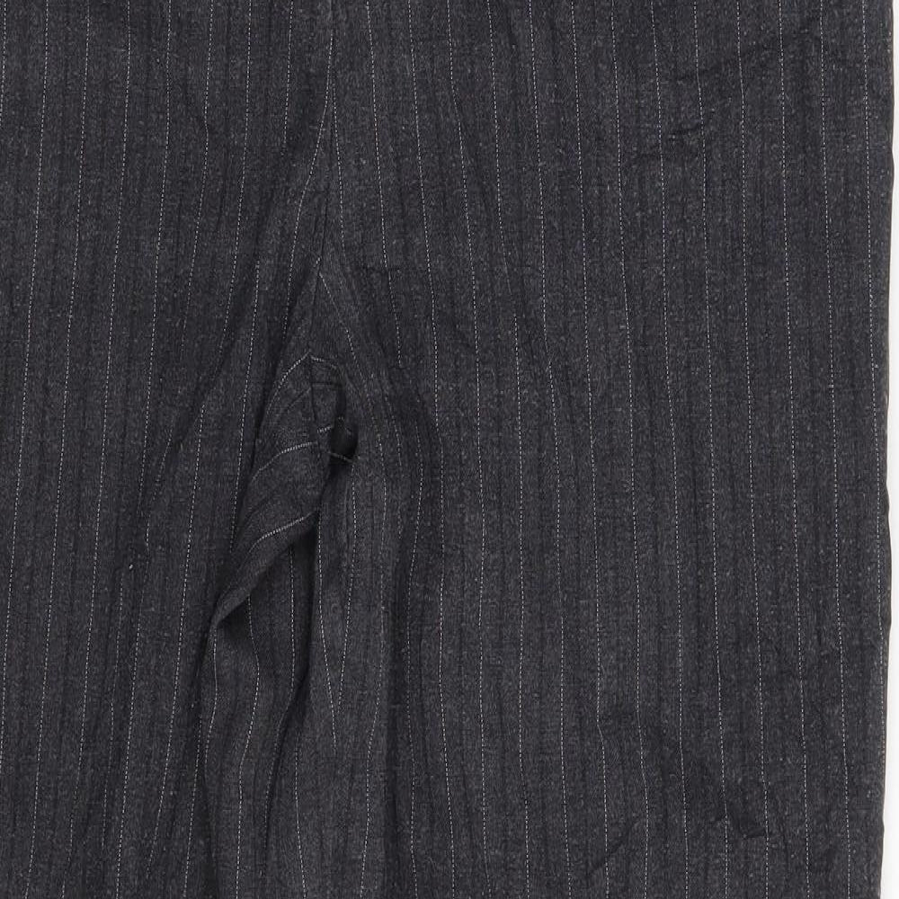 Womens UK Size One Size Preworn Regular Fit  Grey Trousers