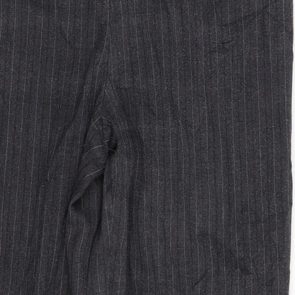 Womens UK Size One Size Preworn Regular Fit  Grey Trousers