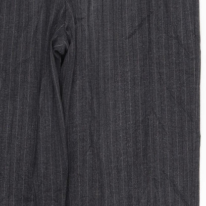Womens UK Size One Size Preworn Regular Fit  Grey Trousers