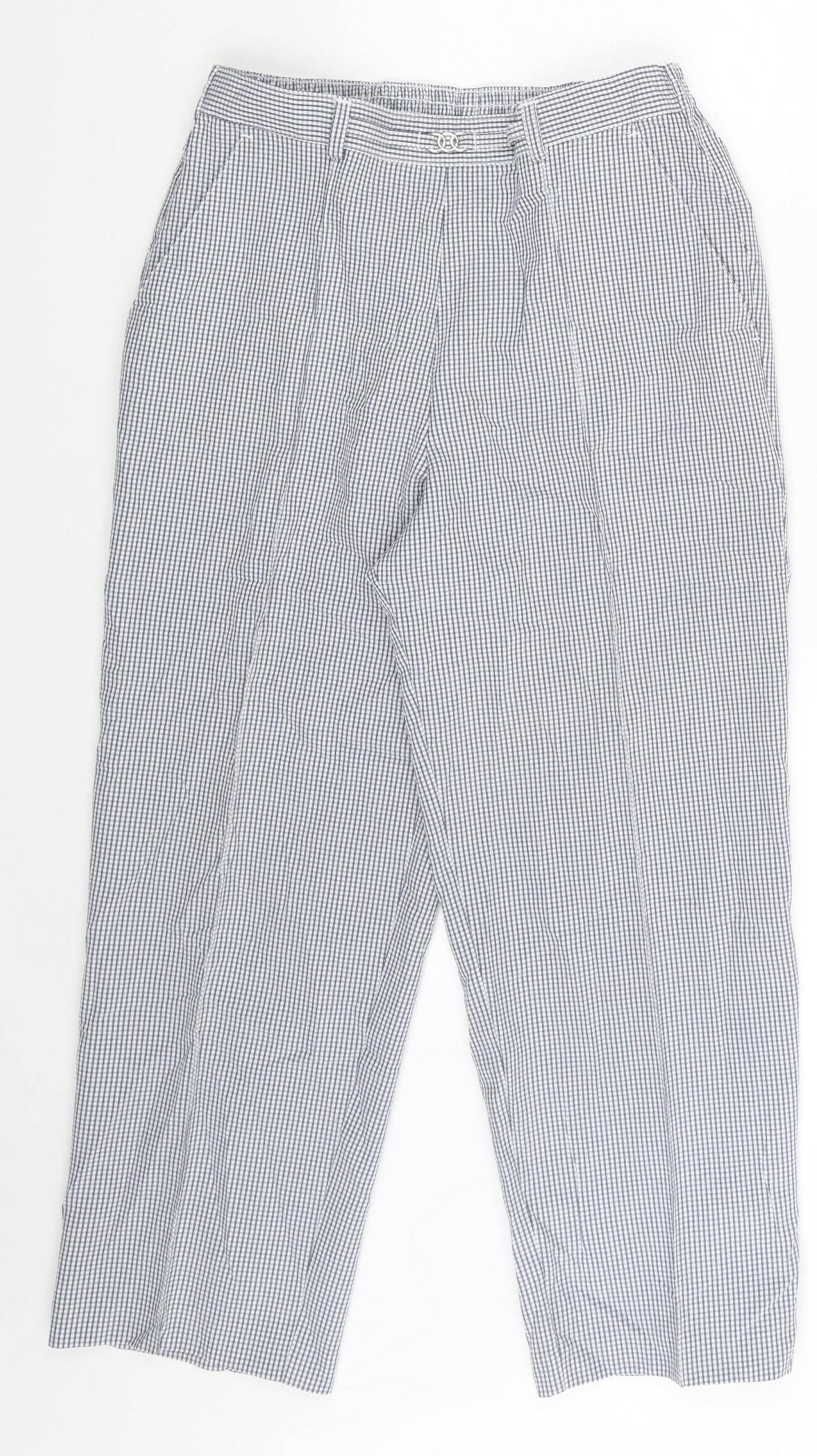 Womens UK Size 8 M&S Regular Fit Sweatpants White Trousers