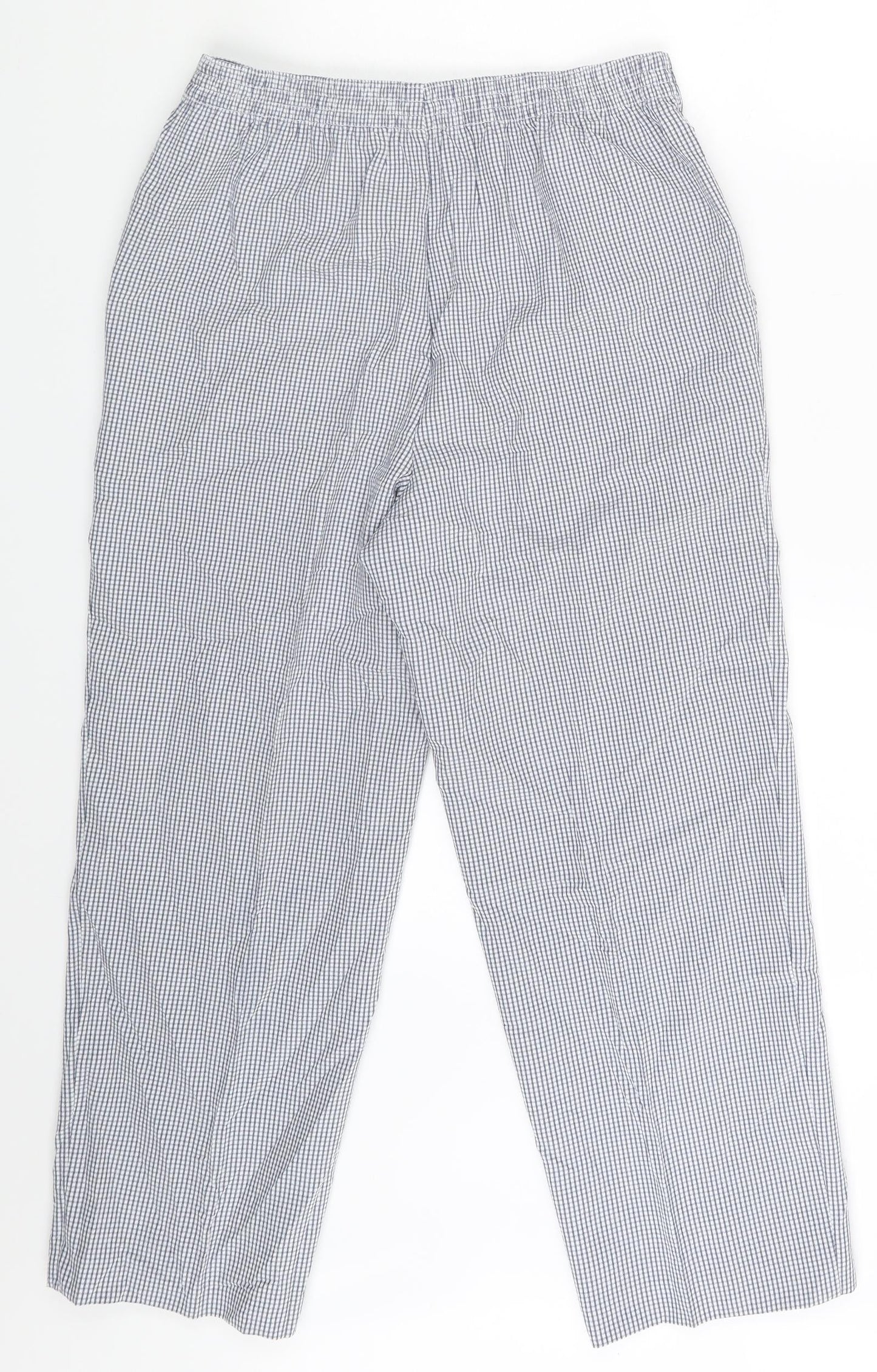 Womens UK Size 8 M&S Regular Fit Sweatpants White Trousers