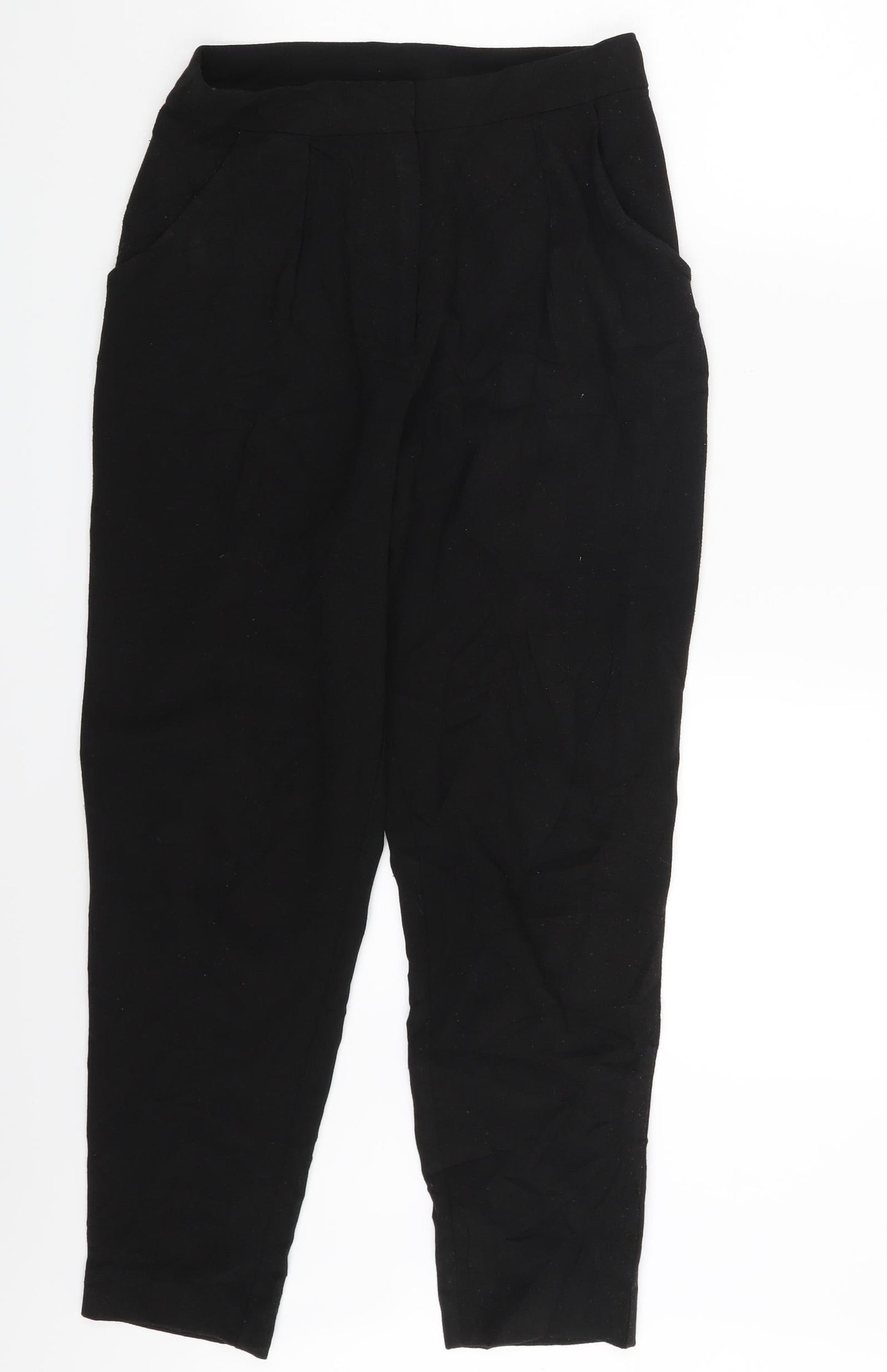 Womens UK Size 8 H&M Slim Fit  Black Trousers