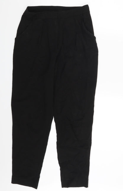 Womens UK Size 8 H&M Slim Fit  Black Trousers