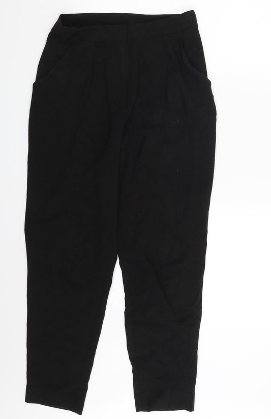 Womens UK Size 8 H&M Slim Fit  Black Trousers