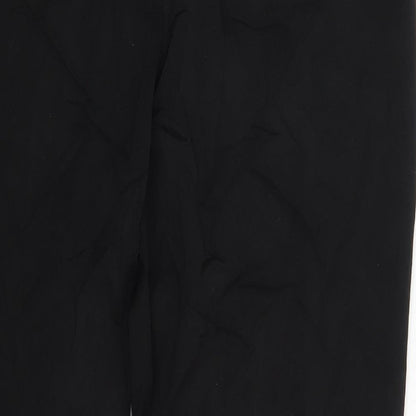 M&S Womens Black   Trousers  Size 12 L28 in