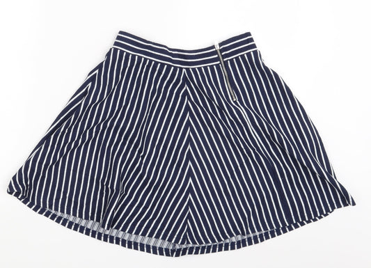 Divided Womens Multicoloured Striped  A-Line Skort Size S