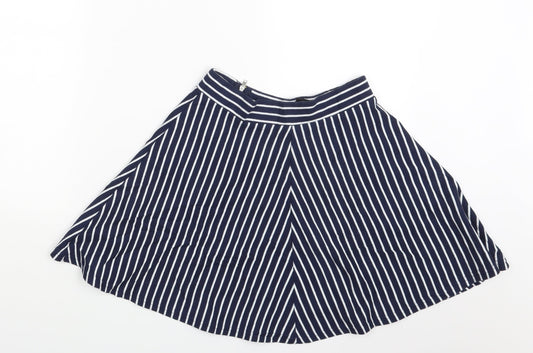 Divided Womens Multicoloured Striped  A-Line Skort Size S
