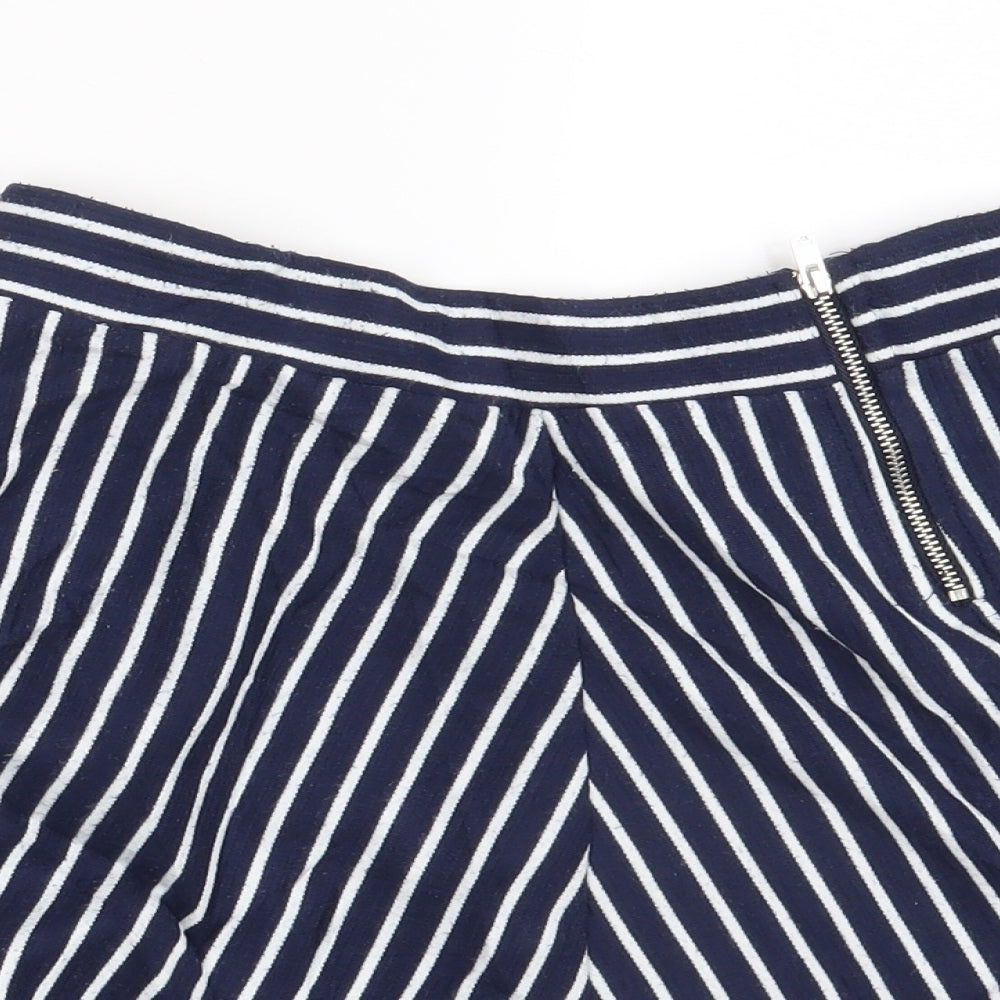 Divided Womens Multicoloured Striped  A-Line Skort Size S