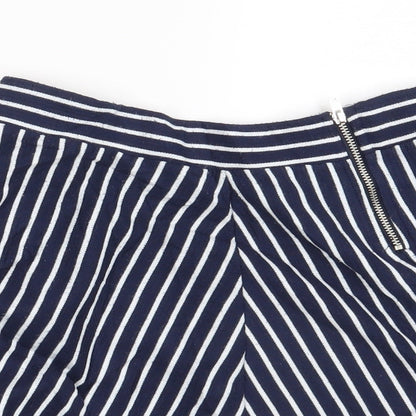 Divided Womens Multicoloured Striped  A-Line Skort Size S