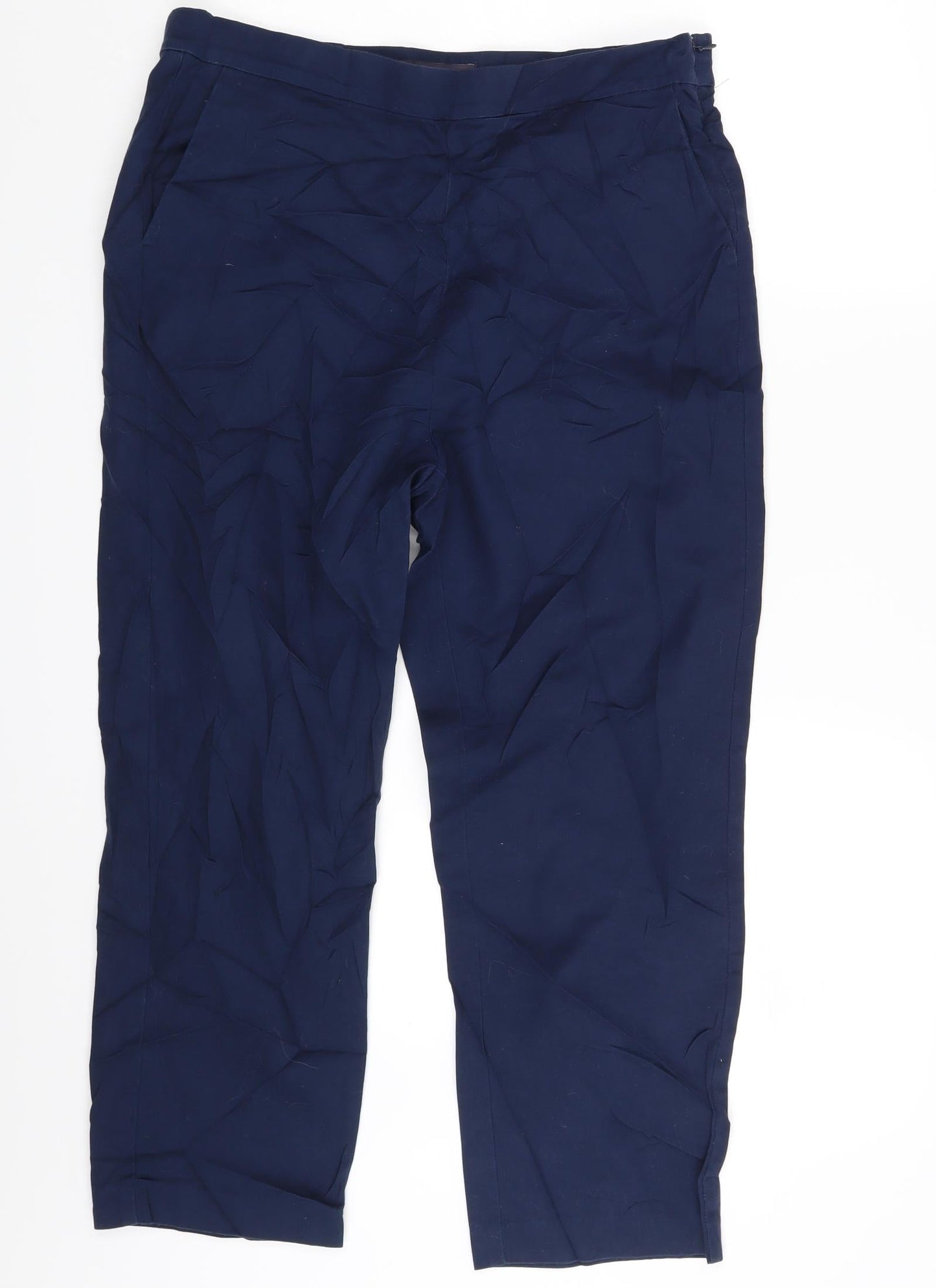 M&S Womens Blue   Trousers  Size 14 L22 in