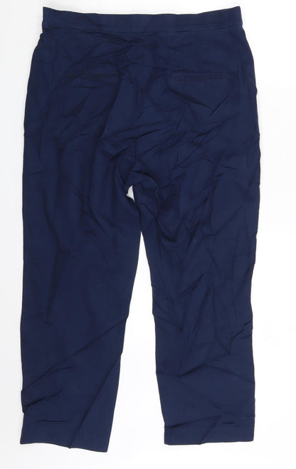 M&S Womens Blue   Trousers  Size 14 L22 in