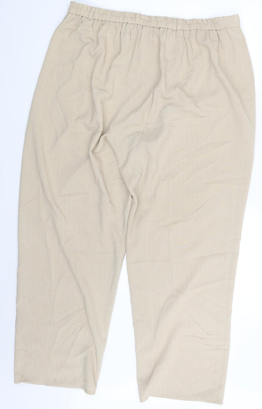 Berkertex Womens Beige   Trousers  Size 18 L27 in