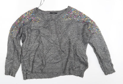 George Womens Grey   Pullover Jumper Size M