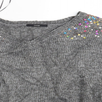 George Womens Grey   Pullover Jumper Size M