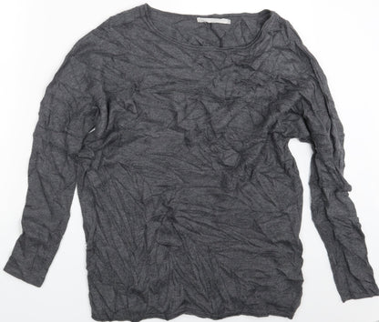 YAYAWOMEN  Womens Grey   Pullover Sweatshirt Size S