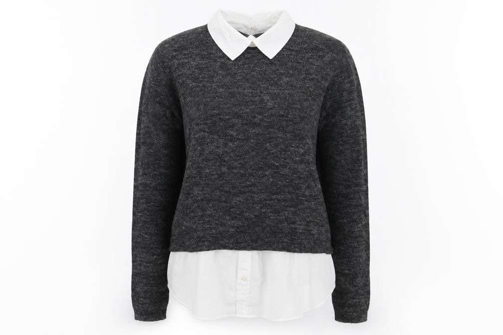 Womens UK Size One Size H&M Grey Pullover Jumper