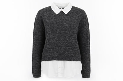 Womens UK Size One Size H&M Grey Pullover Jumper