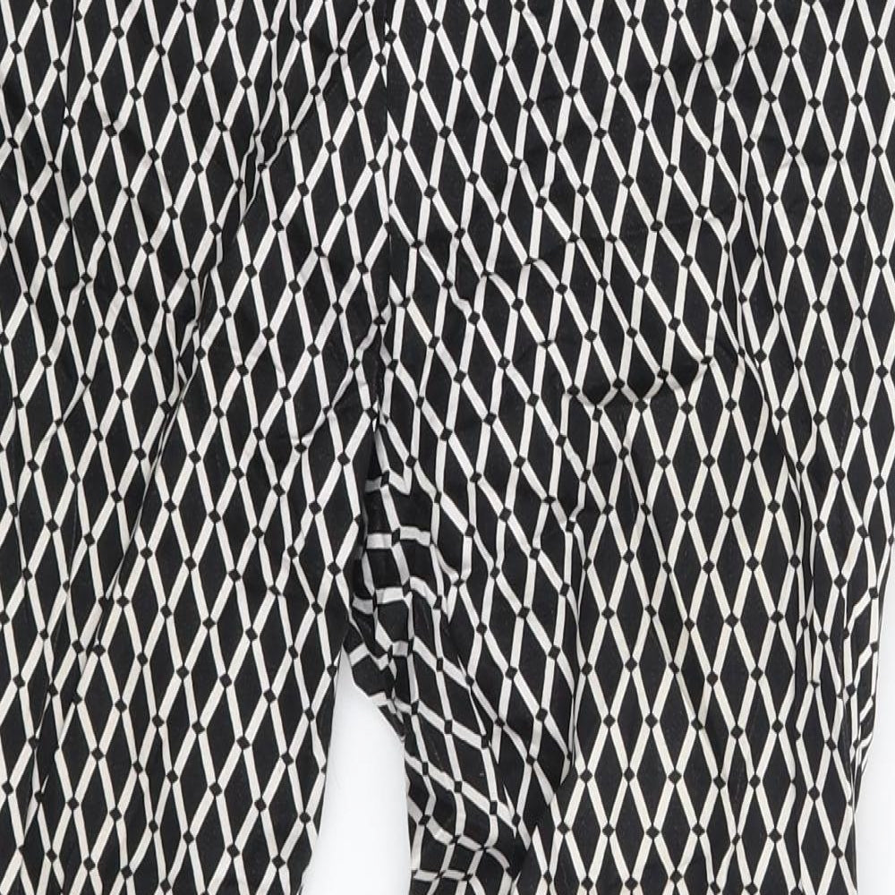 Womens UK Size 4 H&M Slim Fit  Black Trousers