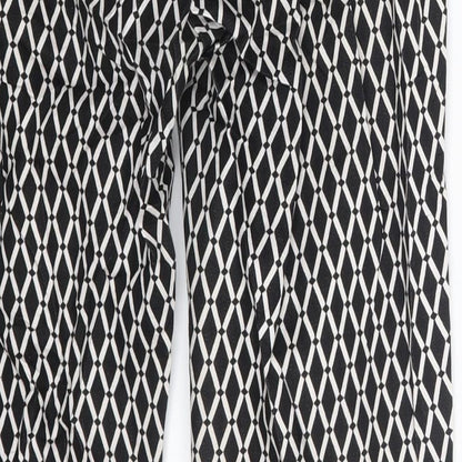 Womens UK Size 4 H&M Slim Fit  Black Trousers