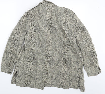Legacy Womens Gold Camouflage  Basic Button-Up Size 12