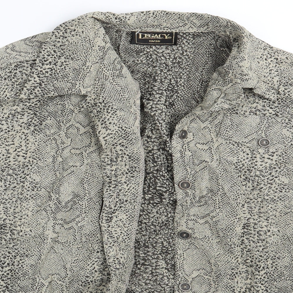 Legacy Womens Gold Camouflage  Basic Button-Up Size 12