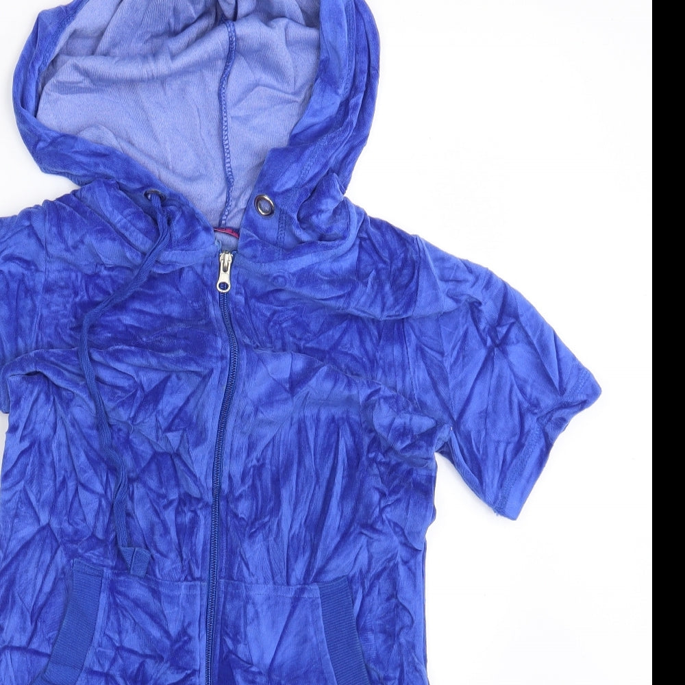 Boohoo Womens Blue   Coverall One-Piece Size 8