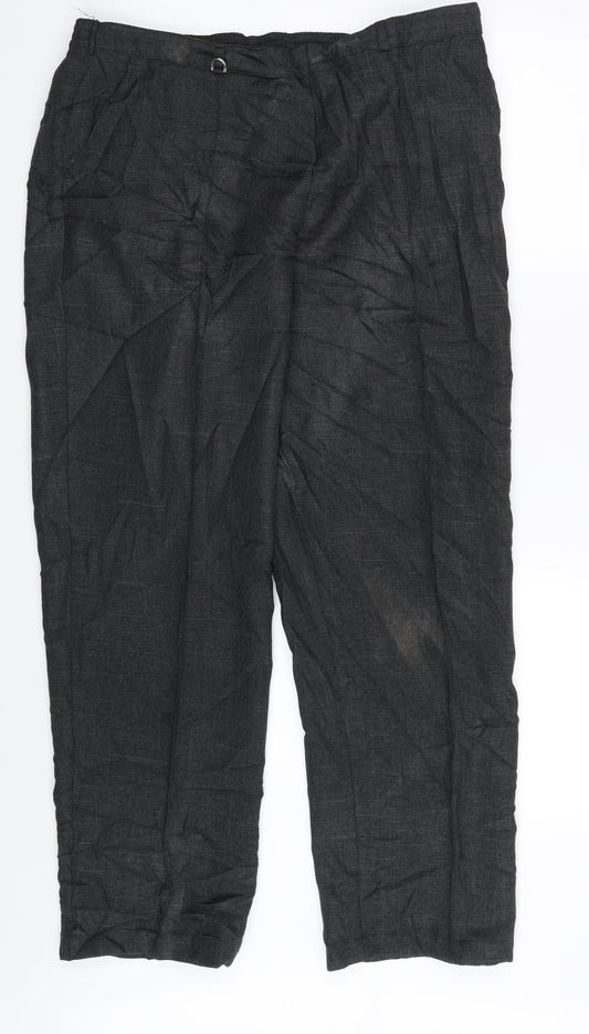 M&S Womens Grey   Sweatpants Trousers Size 18 L27 in