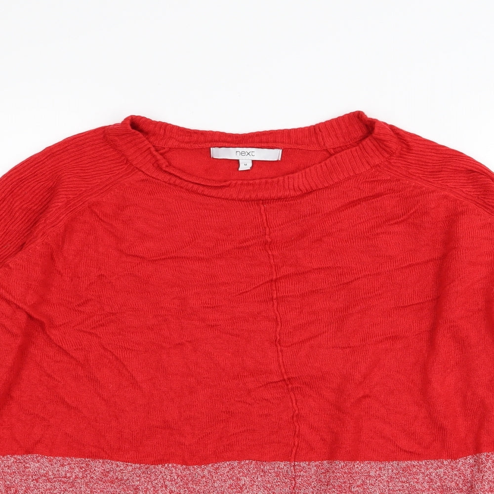Womens UK Size M NEXT Red Pullover Jumper