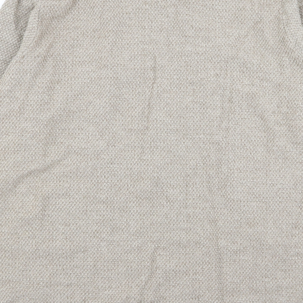 Womens UK Size L me Beige Cardigan Jumper