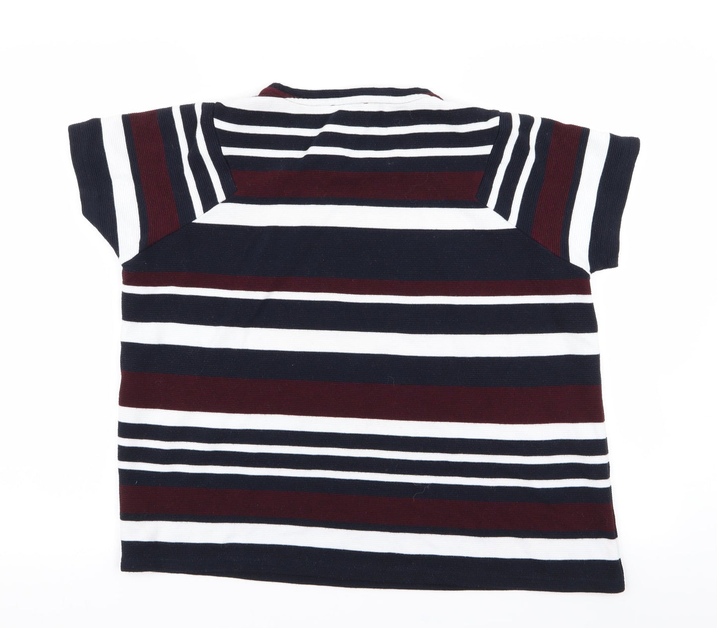 Per Una Womens Multicoloured Striped  Basic T-Shirt Size 18