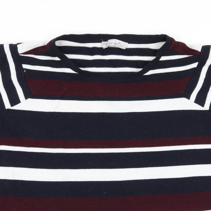Per Una Womens Multicoloured Striped  Basic T-Shirt Size 18