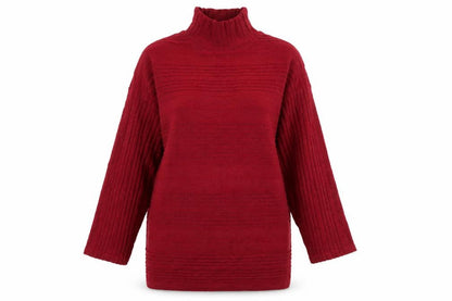 Womens UK Size 16 M&Co Red Pullover Jumper