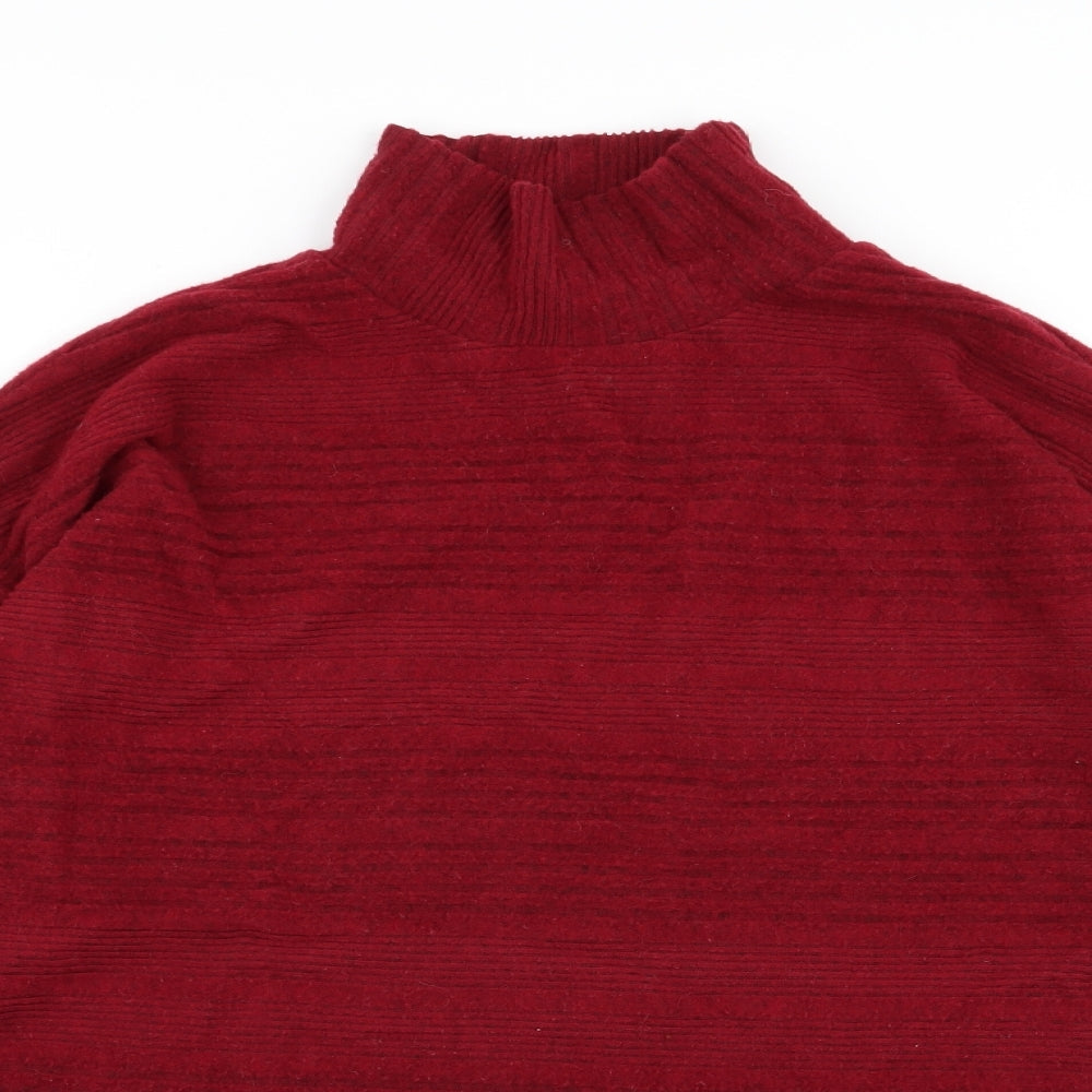 Womens UK Size 16 M&Co Red Pullover Jumper