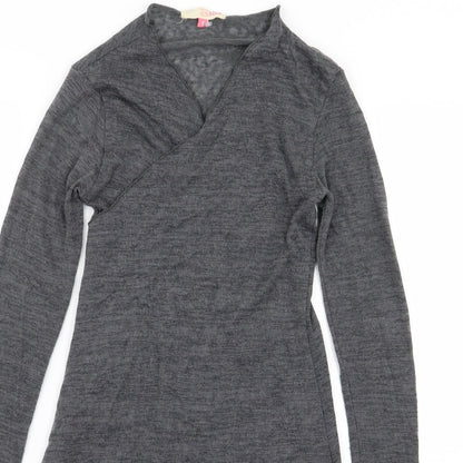 Miso Womens Grey   Cardigan Jumper Size 8