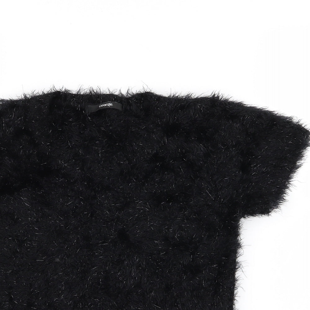 Asda George Womens Black   Pullover Jumper Size 8