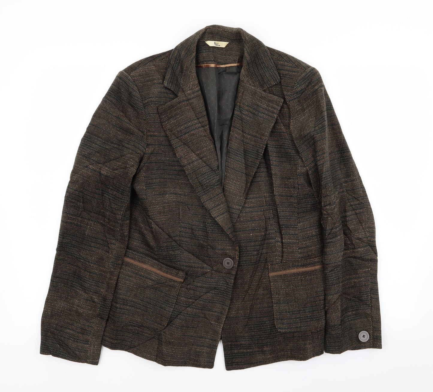 Klass Womens Brown   Jacket Blazer Size 12