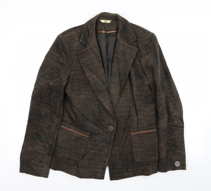 Klass Womens Brown   Jacket Blazer Size 12