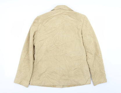 EWM Womens Yellow   Jacket Blazer Size 12