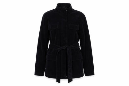 Womens UK Size 10 DASH Black Overcoat