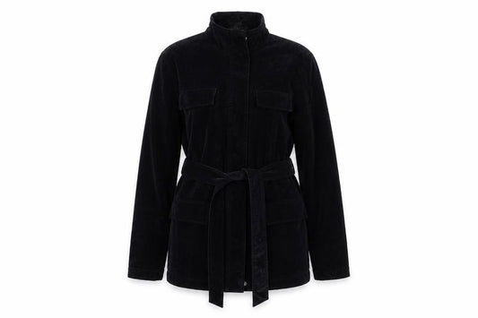 Womens UK Size 10 DASH Black Overcoat
