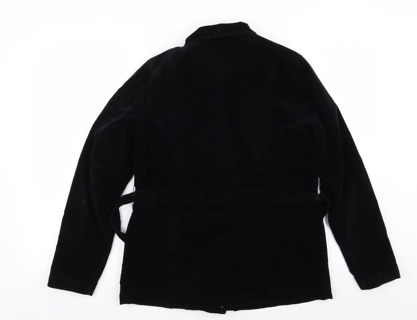 Womens UK Size 10 DASH Black Overcoat