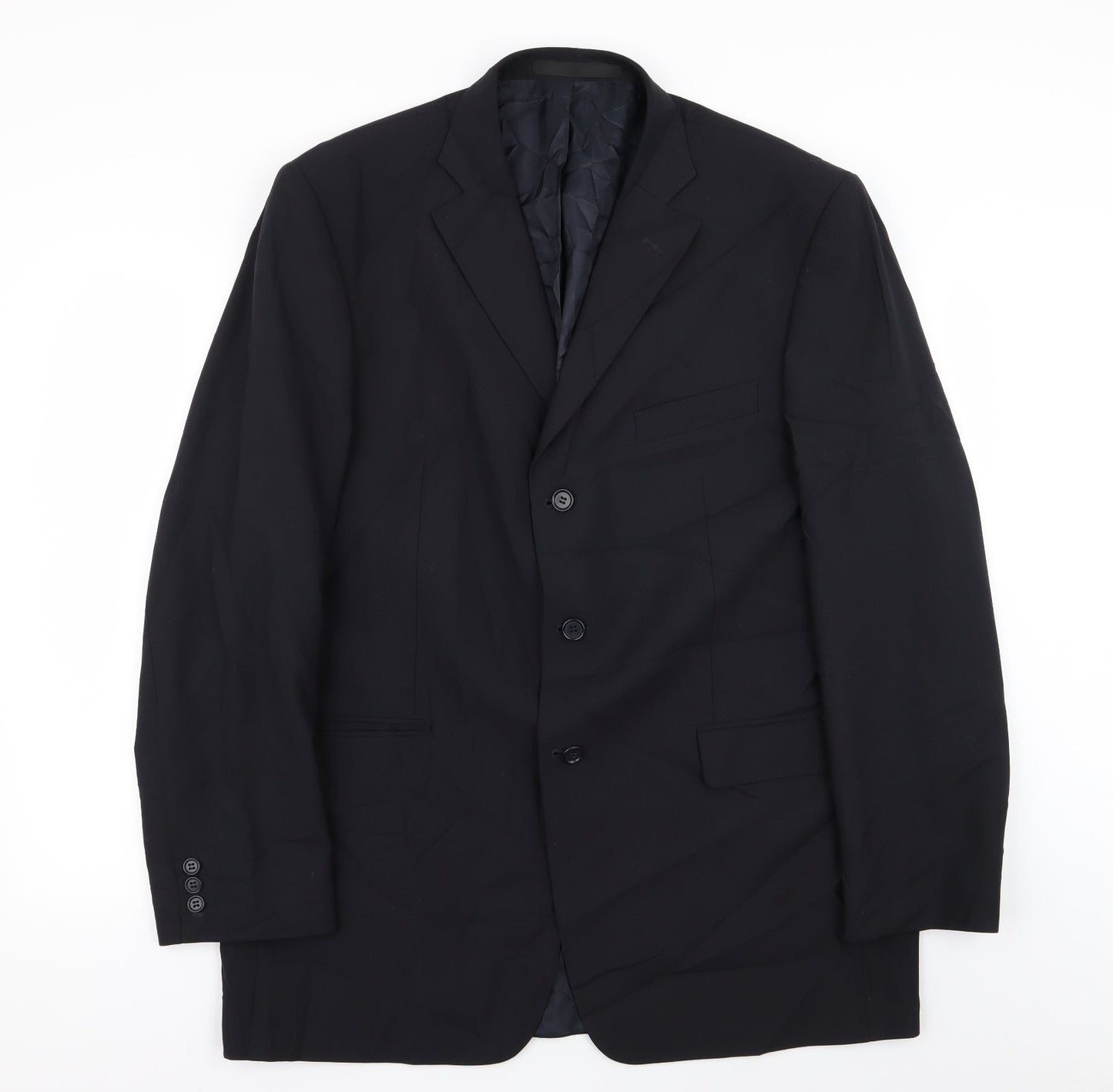 Mens UK Size 44 M&S Regular Blue Suit Jacket