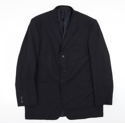 Mens UK Size 44 M&S Regular Blue Suit Jacket