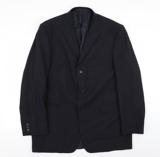 Mens UK Size 44 M&S Regular Blue Suit Jacket