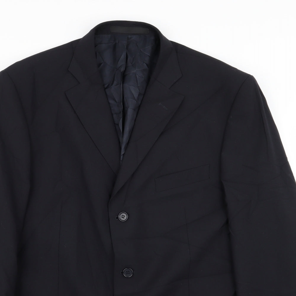 Mens UK Size 44 M&S Regular Blue Suit Jacket
