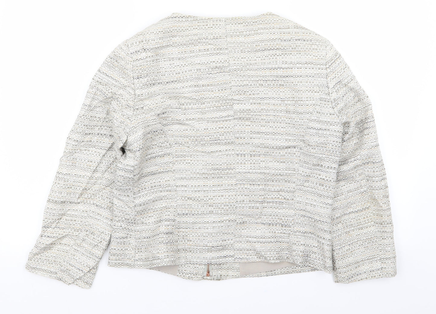 NEXT Womens Multicoloured Geometric  Jacket Blazer Size 14